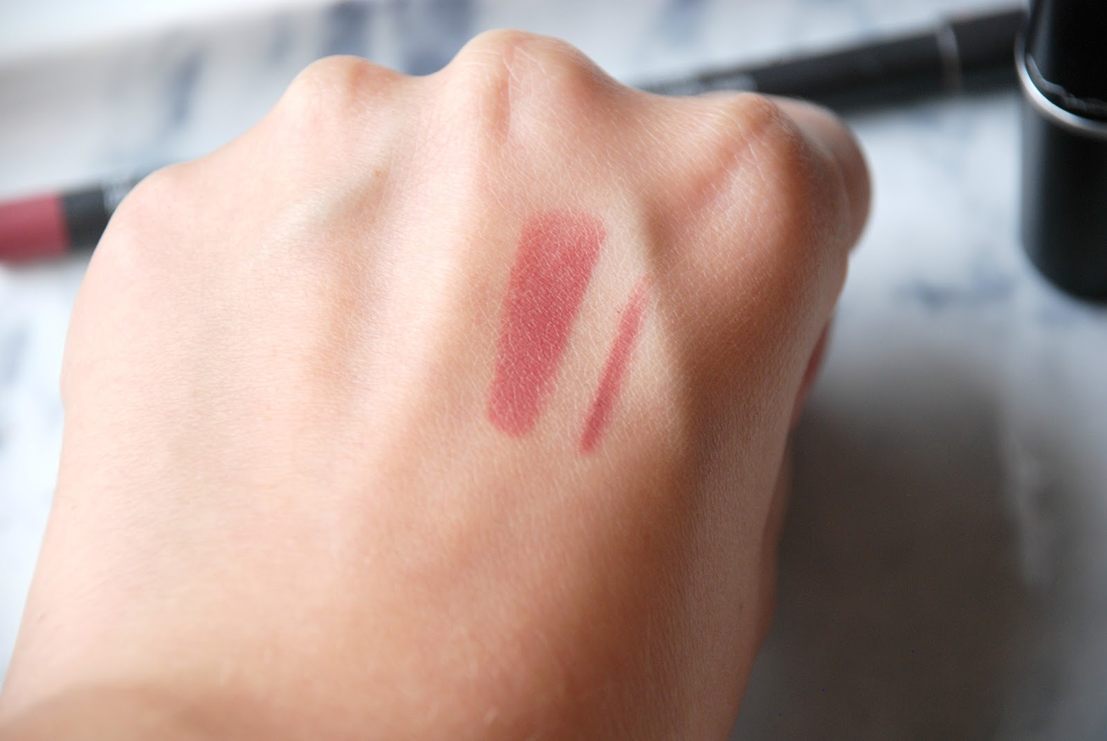 The perfect MAC match | Twig & Soar MAC Lip Duo swatches WhirlWhirl, Soar